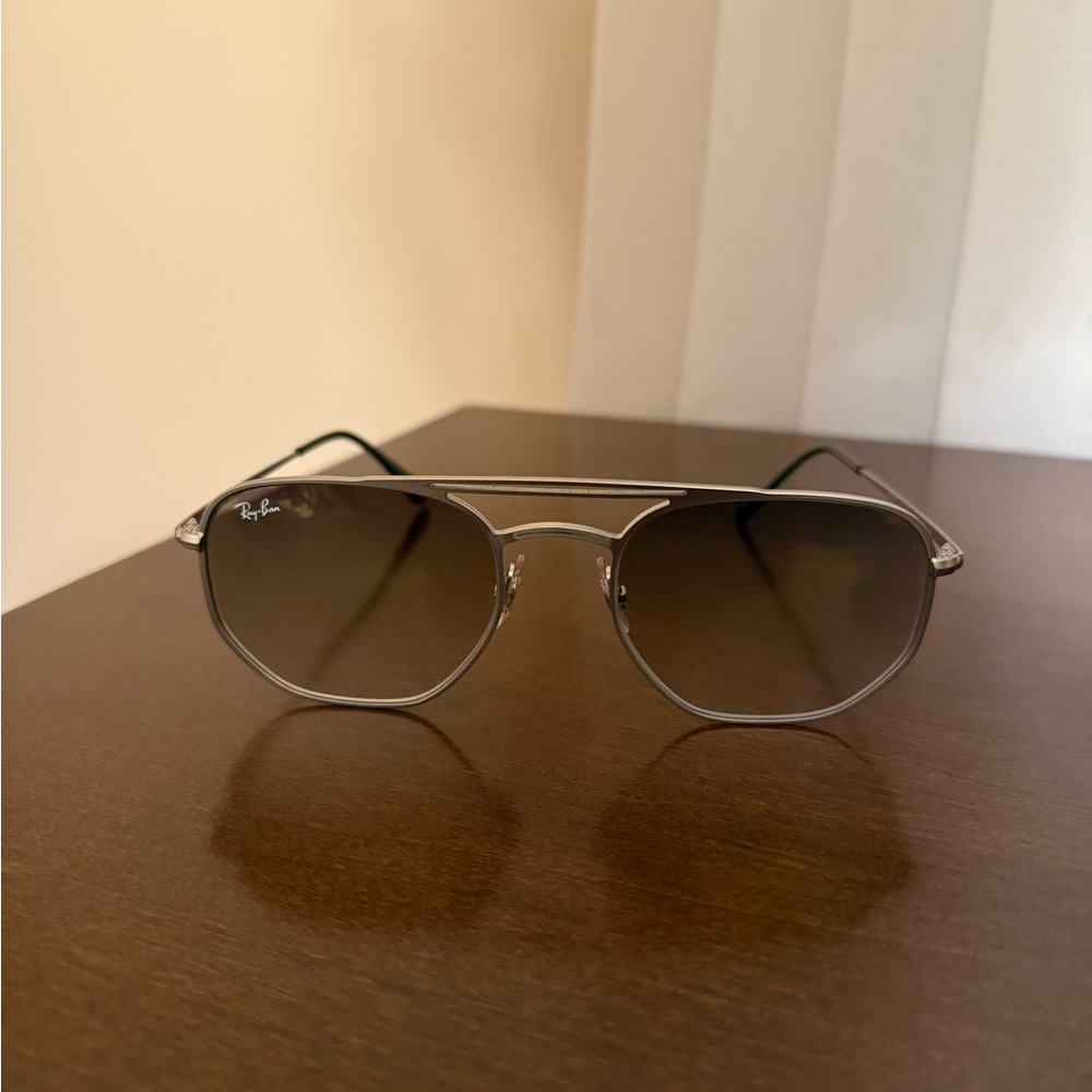 Ray-Ban Silver Marshall II Sunglasses